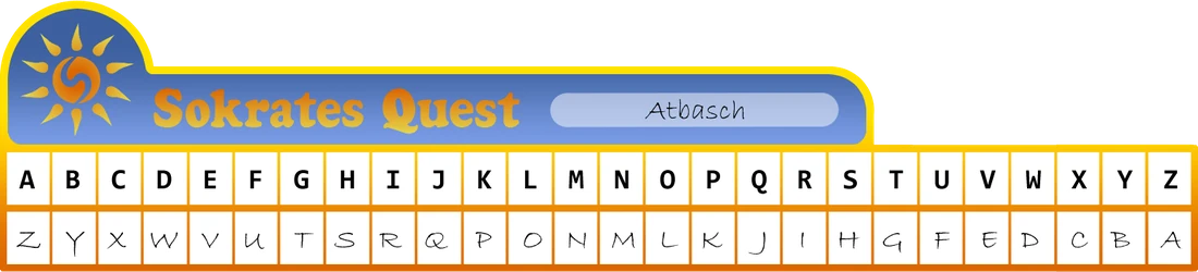 Atbash cipher table from the adventure